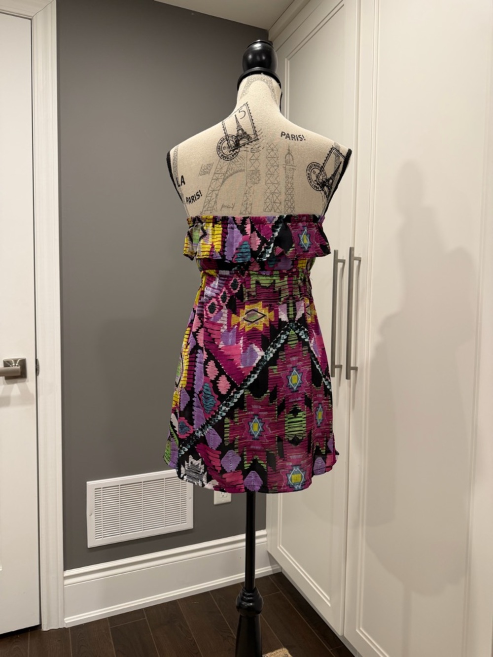 Forever 21 Multicolor Aztec Print Strapless Dress - Picture 5 of 10